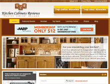 Tablet Screenshot of kitchencabinetsreviews.com